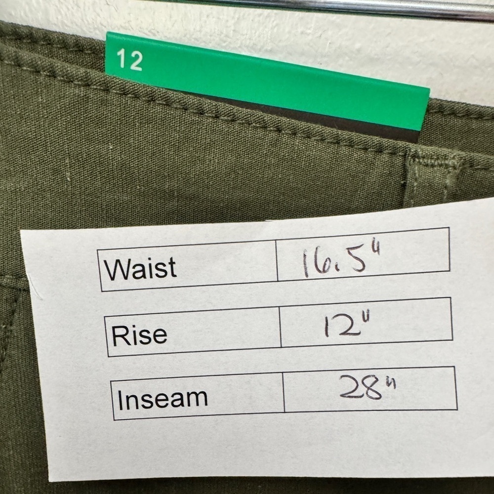 Dalia Cotton Linen Blend Pants Olive - Picture 8 of 8